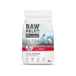 RAW PALEO ULTRA BEEF ADULT MINI - sucha karma z wołowiną dla psów dorosłych ras małych 8kg